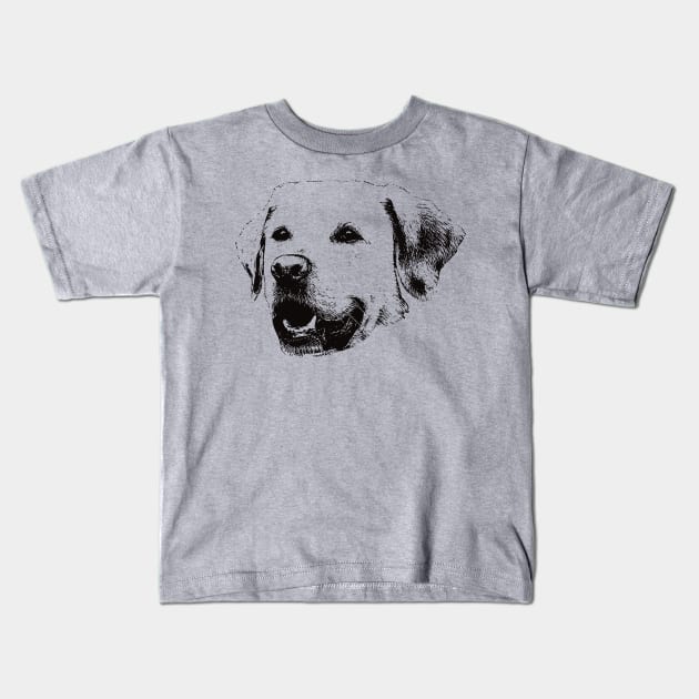 Golden Labrador gift for Labrador Owners Kids T-Shirt by DoggyStyles